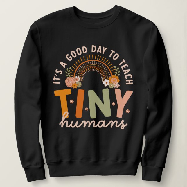Sweatshirt Citation de professeur d'école maternelle Rétro Bo (Design devant)