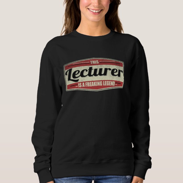 Sweatshirt Citation de profession amusante Enseignant Vintage (Devant)