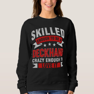 Sweatshirt Citation de profession amusante main-d'oeuvre qual
