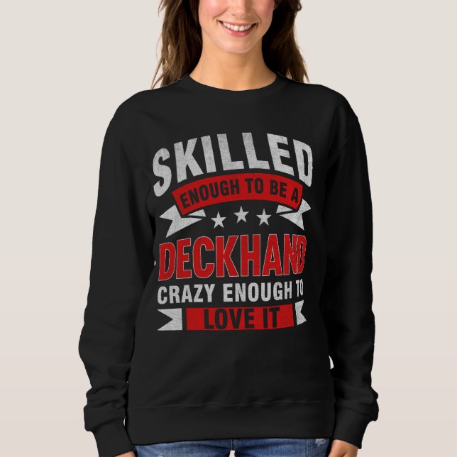 Sweatshirt Citation de profession amusante main-d'oeuvre qual (Devant)