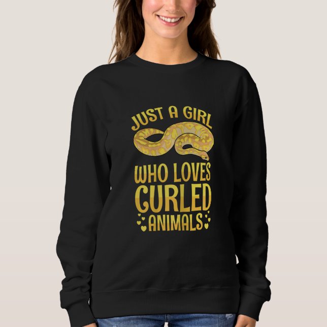 Sweatshirt Citation de Python Balle Banane pour Femme pour un (Devant)
