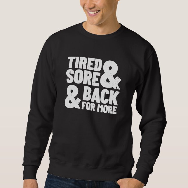 Sweatshirt Citation de remise en forme - Exercice de gym - Mè (Devant)