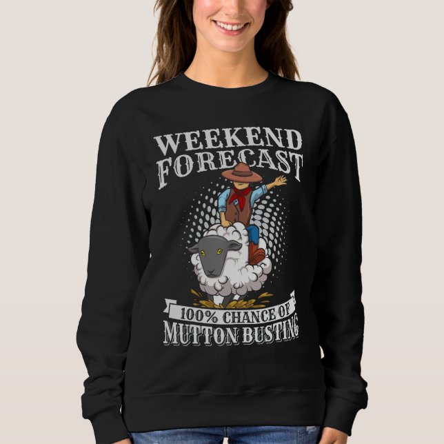 Sweatshirt Citation de rodéo de jeunesse pour un lâcher de mo (Devant)
