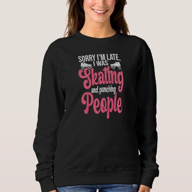 Sweatshirt Citation de Roller Derby pour une fille de Roller  (Devant)