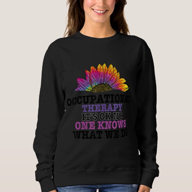Sweatshirt Citation De Thérapie D'Ot Cota Thera (Devant)