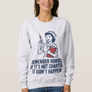 Sweatshirt Citation d'infirmière drôle Vintage Infirmière Rét