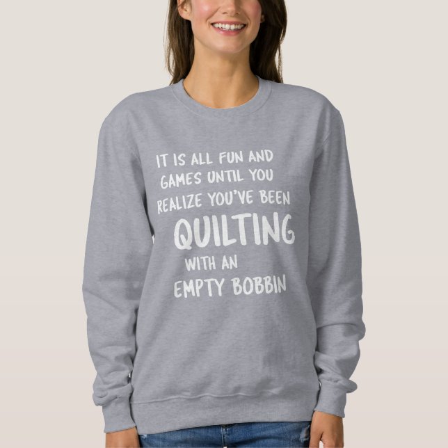 Sweatshirt Citation drôle de problèmes de patchwork pour les  (Devant)