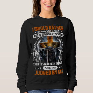 Sweatshirt Citation Du Chevalier Croix Du Lion Jésus Christ D