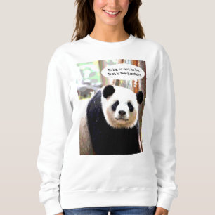 Sweatshirt Citation du hameau Shakespeare Panda Bear femmes