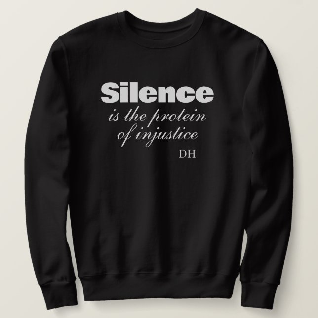 Sweatshirt citation d'un manifestant (Design devant)
