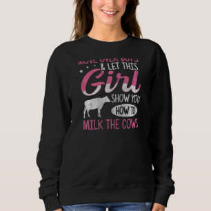 Sweatshirt Citation d'une agricultrice de vaches laitières po