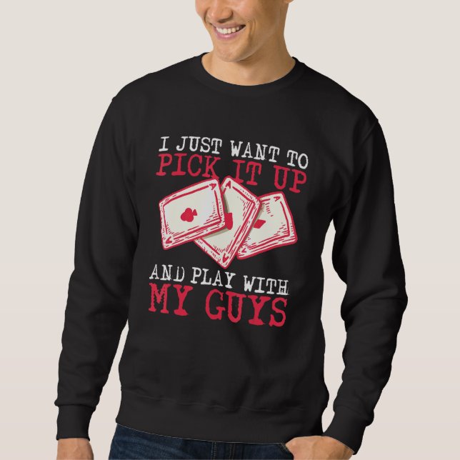 Sweatshirt Citation Euchre Pour Un Maître Euchre (Devant)