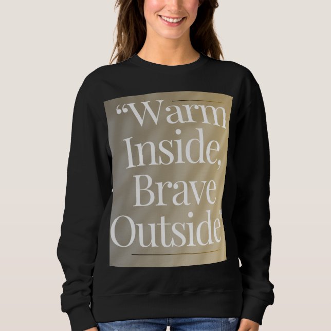 Sweatshirt citation hiver cosy (Devant)