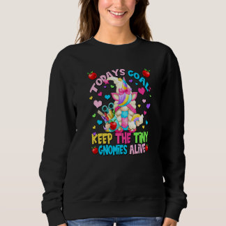 Sweatshirt Citation Maman Gnome Professeur Licorne Mignonne P