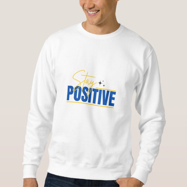 Sweatshirt Citation Motivationnelle Moderne (Devant)