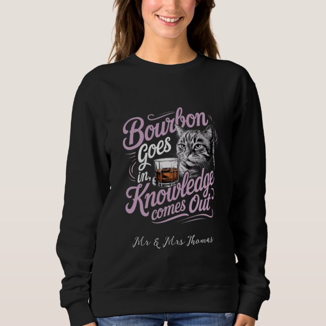 Sweatshirt Citation Parfaite de Bourbon Entre, Sagesse Sort (Devant)