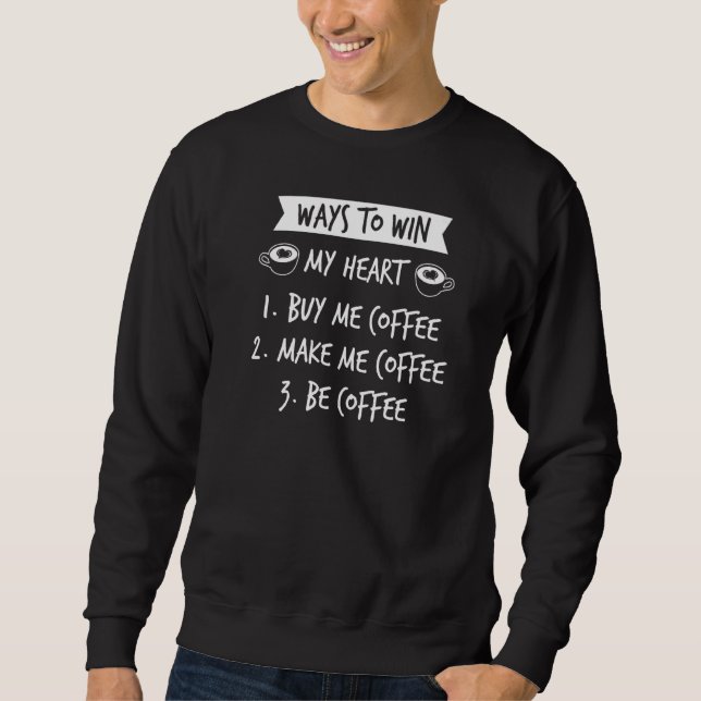 Sweatshirt Citation Pour Toxicomanie Pour Café (Devant)