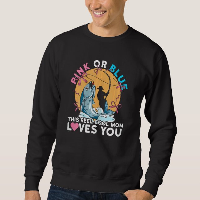 Sweatshirt Citation Pour Une Maman Pêcheuse (Devant)