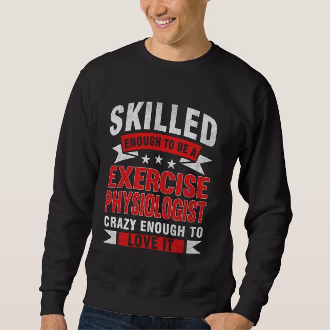 Sweatshirt Citation professionnelle amusante Exercice de comp (Devant)