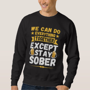 Sweatshirt Citation vintage Drunk Pour Hommes Correspondant À
