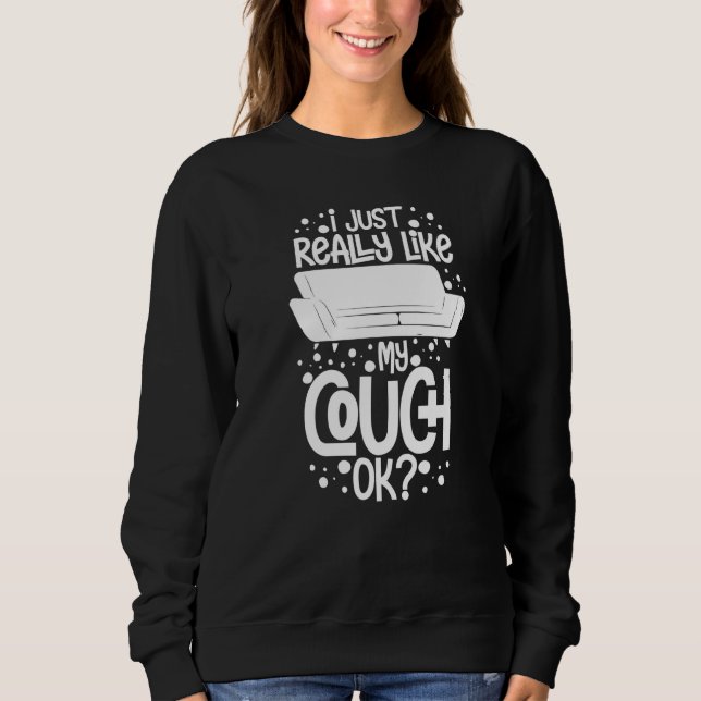 Sweatshirt Citations Canapé  Fainéant Salon (Devant)