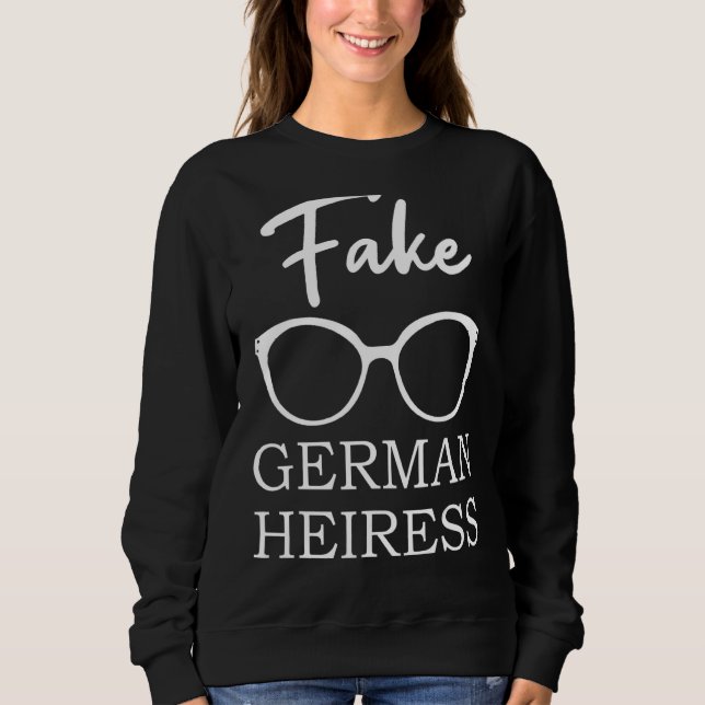 Sweatshirt Citations De Faux Heures De Télévision Allemande (Devant)
