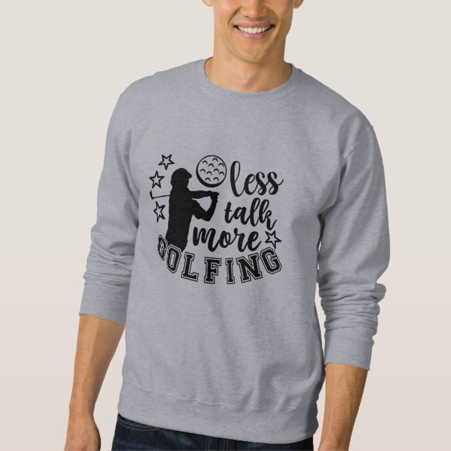 Sweatshirt Citations de golf amusantes  (Devant)