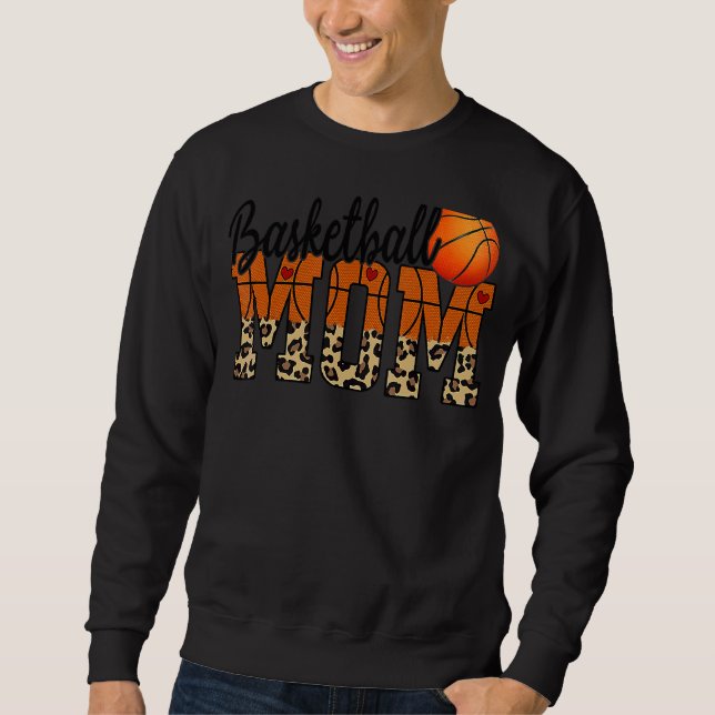 Sweatshirt Citations de maman de basket de la fête des mères (Devant)