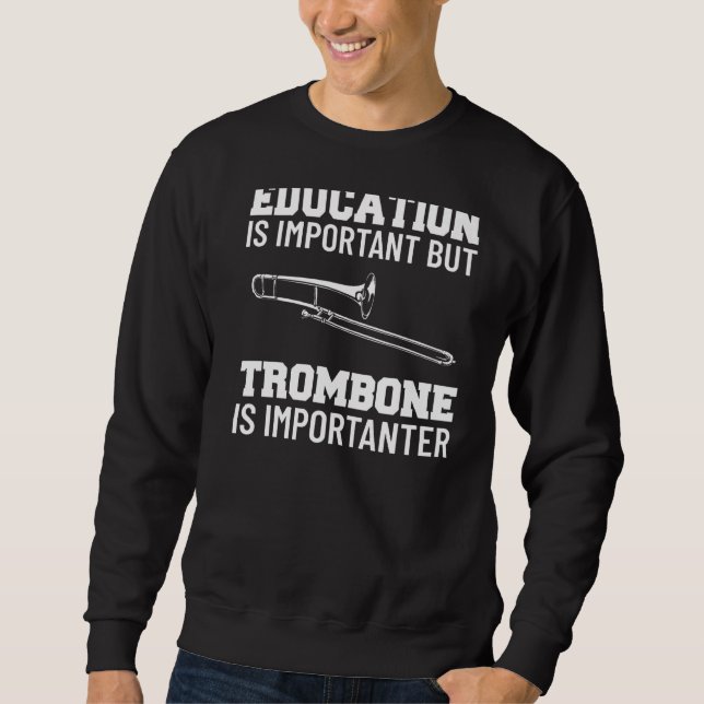 Sweatshirt Citations De Musicien L'Éducation Est Importante T (Devant)