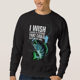 Sweatshirt Citations de pêche à la basse volantes Pêcheur Hom
