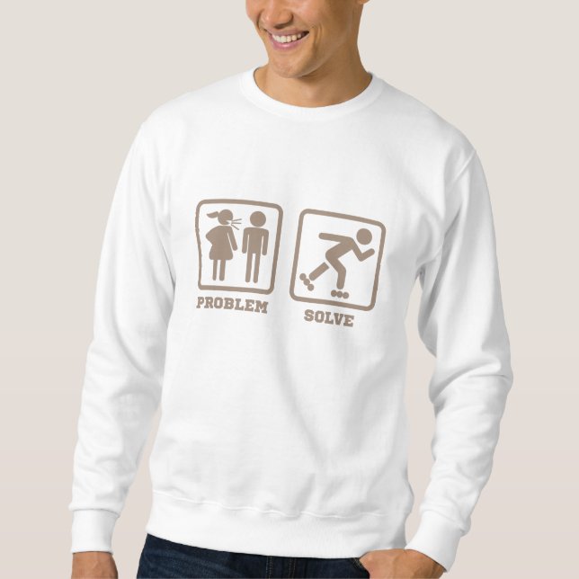 Sweatshirt Citations FUNNY ROLLER SKATER Gift SKATES SKATER (Devant)