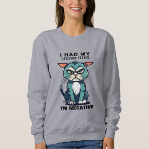 Sweatshirt Citations sarcastiques amusantes, dit Grumpy Cat G
