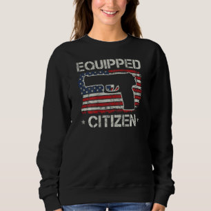 Sweatshirt Citizen équipé - USA Pistol Flag 2e Amendement (