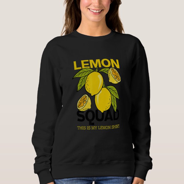 Sweatshirt Citrons Citrons Citrons Fruits d'été (Devant)