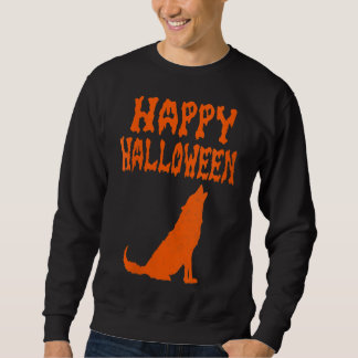 Sweatshirt Citrouille de cimetière des loups d'Halloween