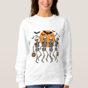 Sweatshirt Citrouille de danse de squelette dansant Halloween