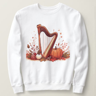 Sweatshirt Citrouille de la harpe d'automne