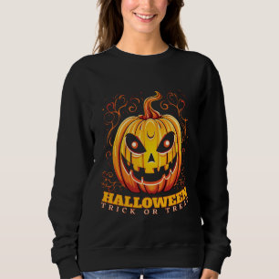 Sweatshirt Citrouille d'Halloween Jack-O-Lantern