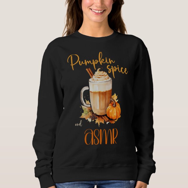 Sweatshirt Citrouille épice & ASMR mignon automne automne all (Devant)