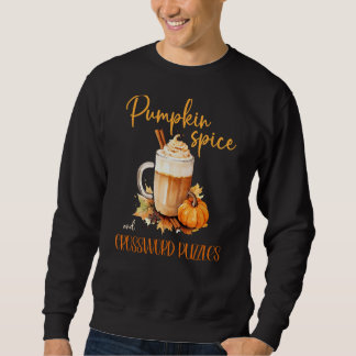 Sweatshirt Citrouille épice et mot de passe Puzzles mignons h