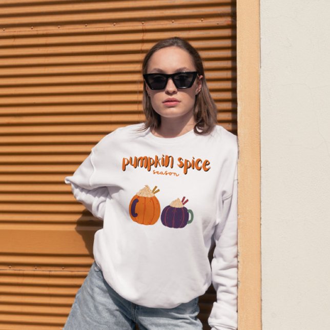 Sweatshirt Citrouille Spice Boissons citrouille mignon pour a (Créateur téléchargé)