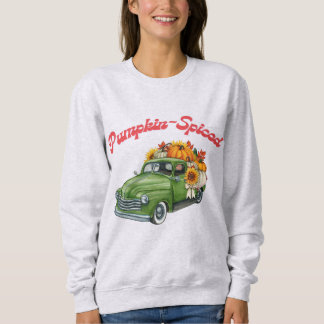 Sweatshirt Citrouille vintage épicé esthétique rétro femmes