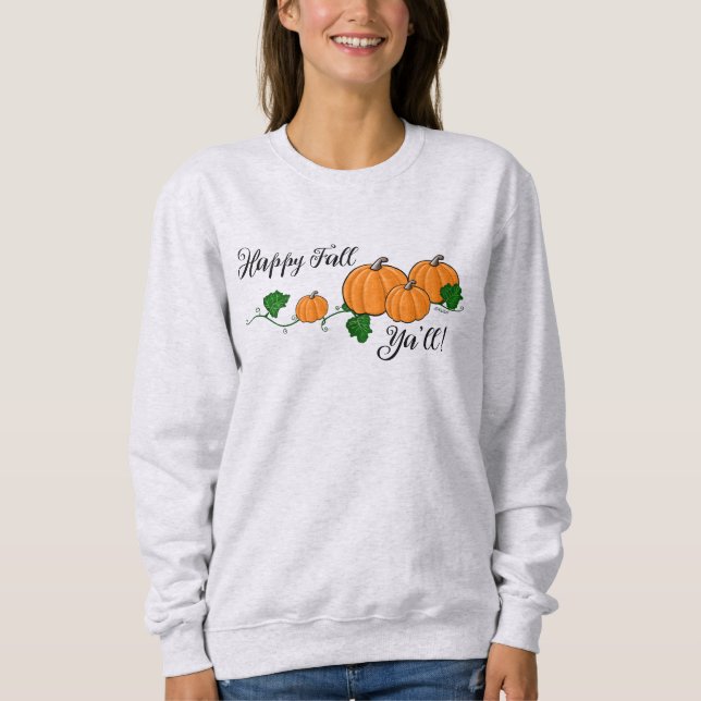 Sweatshirt Citrouilles d'automne (Devant)