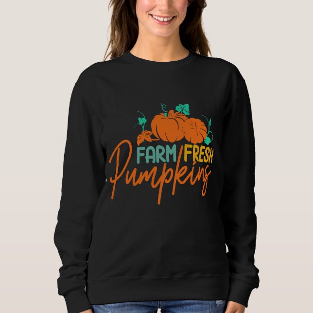 SWEATSHIRT CITROUILLES FRAIS AGRICOLES MERCI (Devant)