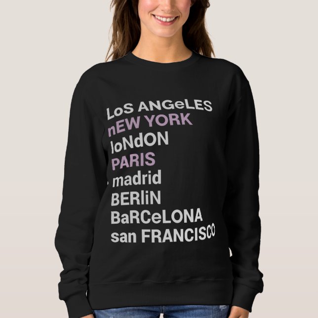 Sweatshirt City Love - City List Los Angeles  (Devant)