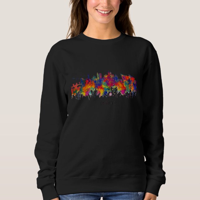 Sweatshirt City Watercolor Skyline Home State Souvenir Verona (Devant)