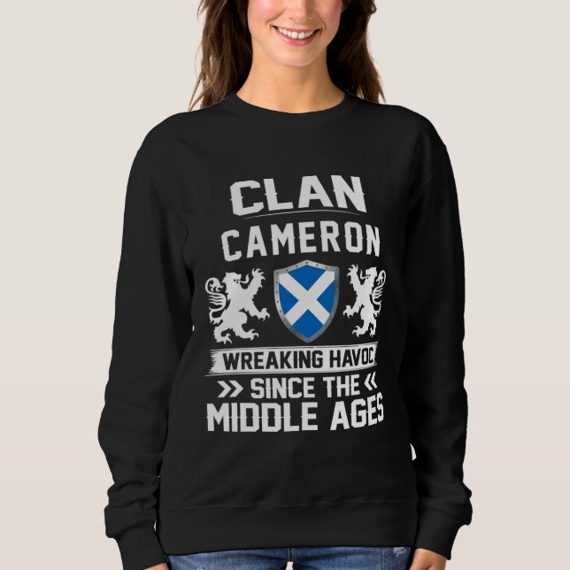 Sweatshirt Clan CAMERON famille écossaise Écosse fête des mèr (Devant)