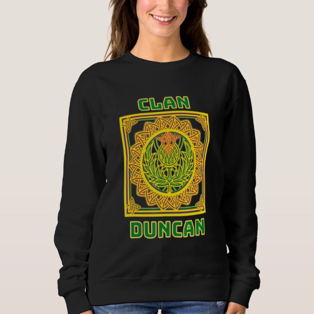 Sweatshirt Clan Duncan Scottish Celtic Thistle (Devant)