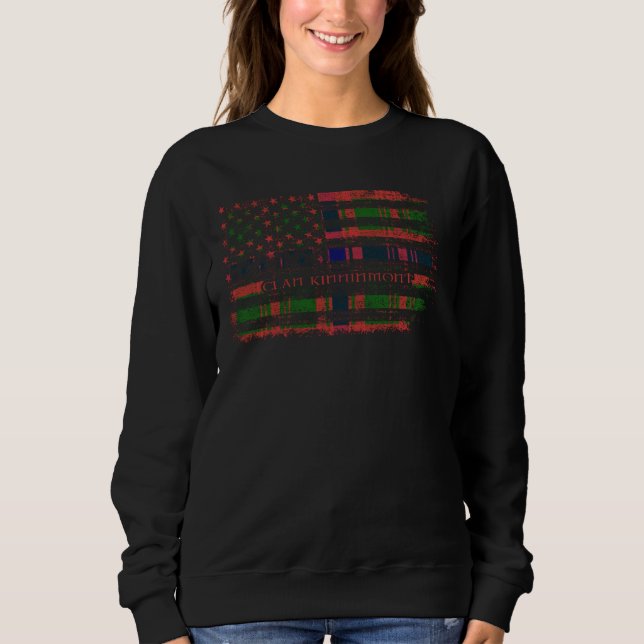Sweatshirt Clan Kinninmont Drapeau écossais écossais écossais (Devant)