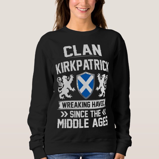 Sweatshirt Clan Kirkpatrick Famille Écossaise Clan Ecosse (Devant)